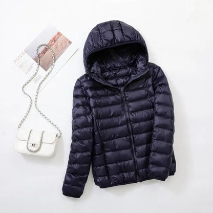 Doudoune Femme Hiver Bleu Marine - PanierRoyale