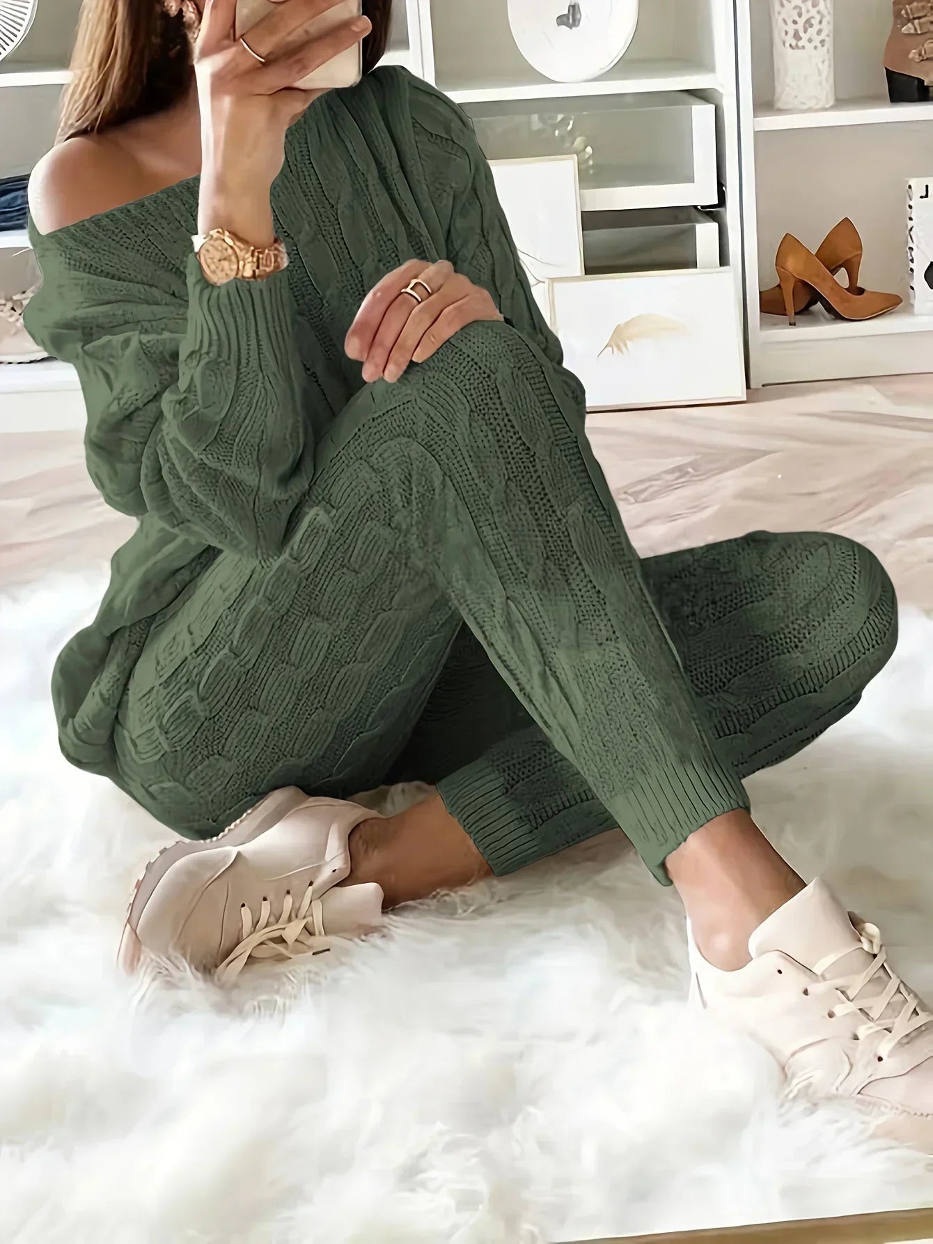 Ensemble Deux Pièces Femme Confortable - Tenue de Maison Chic