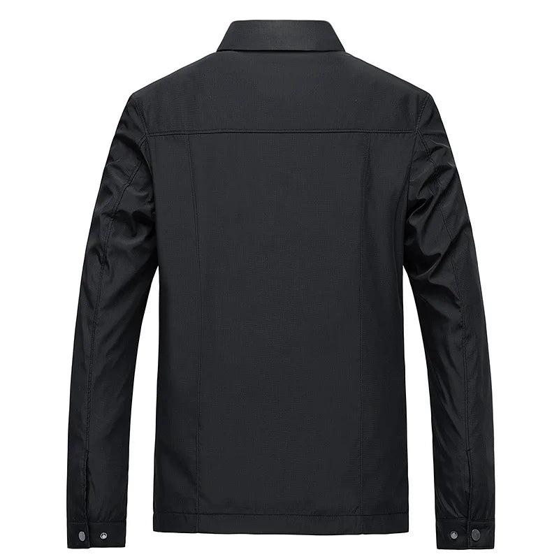 Veste Imperméable Homme Noir Étanche