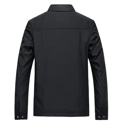 Veste Imperméable Homme Noir Étanche
