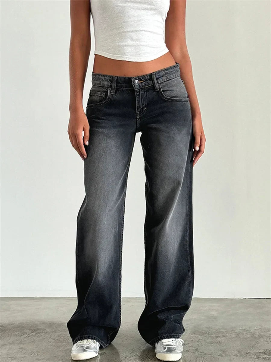 Jean Femme Large Vintage Décontracté