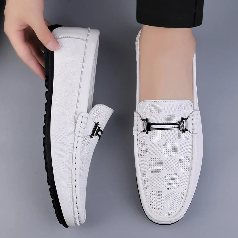 Mocassin Homme Cuir Italien de Luxe