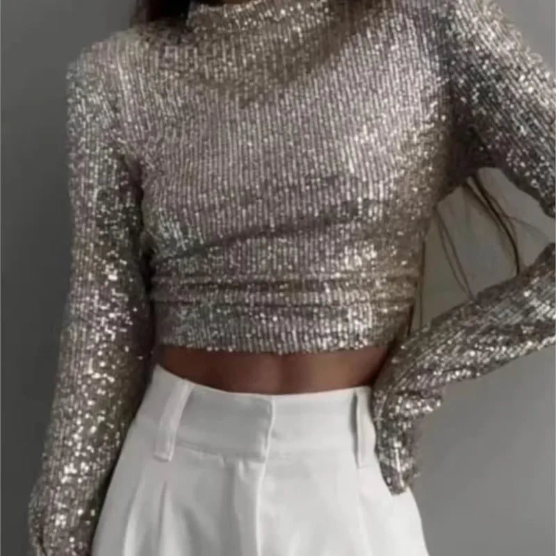 Robe Soirée Féminine à Manches Longues Élégante