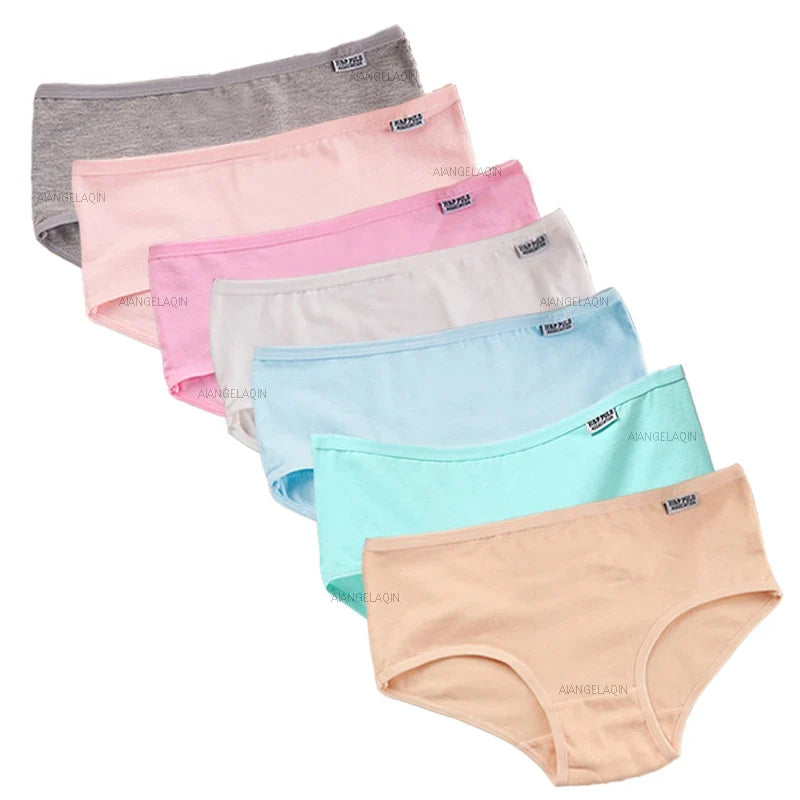 Lot de culottes Femme Coton Extensible Taille Moyenne Coupe