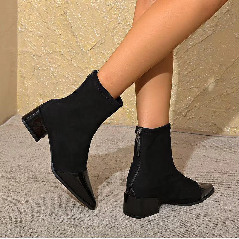Bottines Femme Hiver Talon Bloc Chaussures