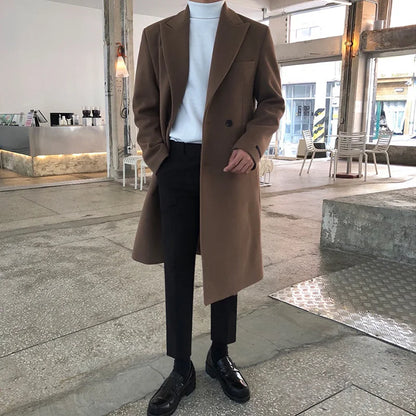 Manteau Homme Hiver Doublé avec Capuchon et Fermeture Éclair