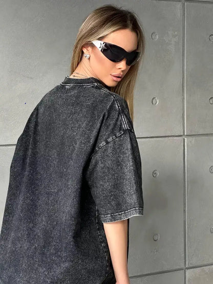 T-Shirt Femme Décontractée et Oversized Streetwear