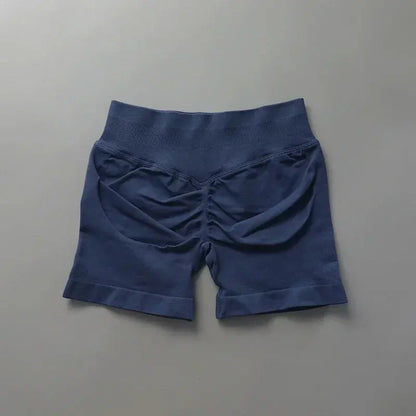 Short sport femme sans couture taille haute gainant