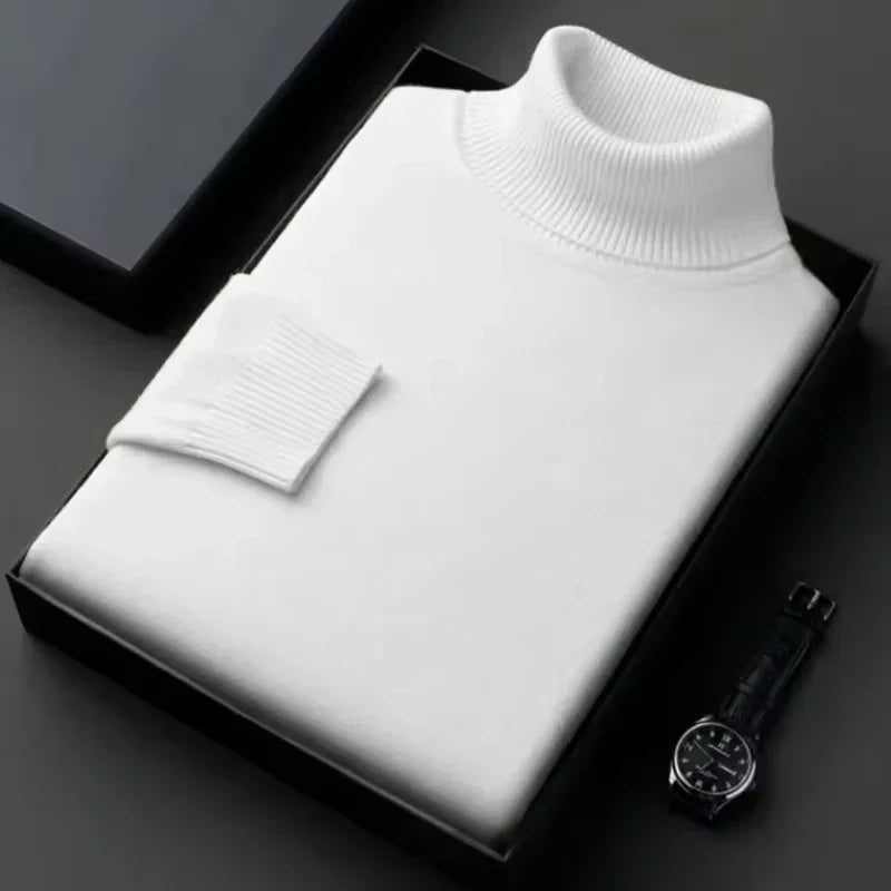 Pullover Col Roulé Chaud et Confortable