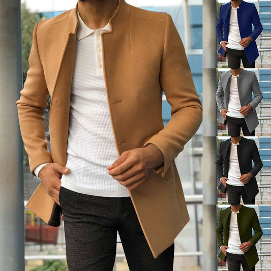 Manteau Homme Slim Fit Noir Élégant - BerlinGlamour