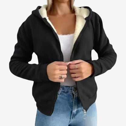 Sweat à Capuche Zippé Chaud et Doux pour Hiver - PanierRoyale