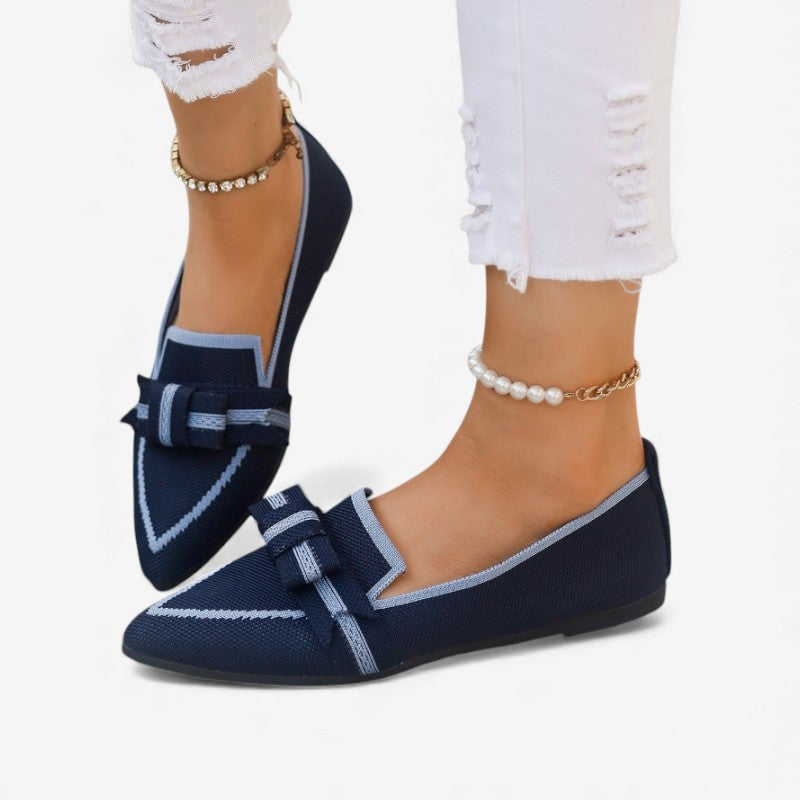 Ballerines Daim Confort à Bout Rond pour Femme