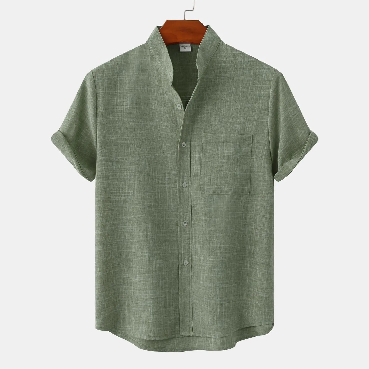 Chemise Homme Lin Blanc Classique