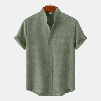 Chemise Homme Lin Blanc Classique