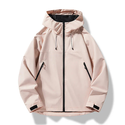 Veste Imperméable Homme Ventée avec Capuche