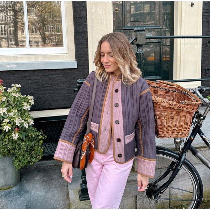 Manteau Femme Long Manches Coloré Hiver