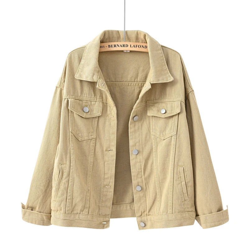 Veste En Jean Décontractée Pour Femme | Avec Bouton