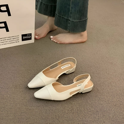 Chaussures Femmes Talon Plat en Cuir Elegant - PanierRoyale