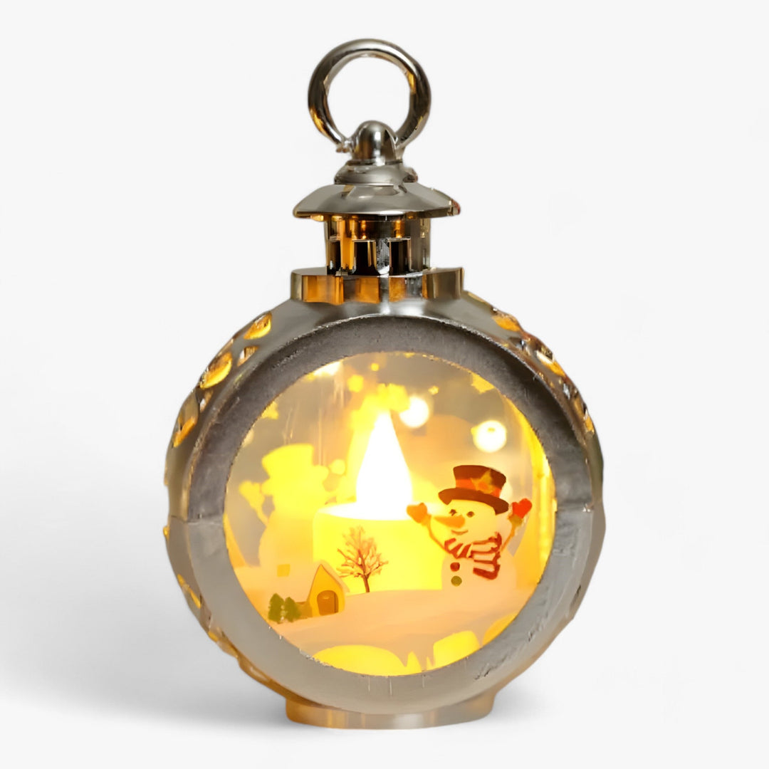 Lampe Lanterne LED Neige Décorative pour Maison