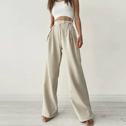 Pantalon Féminin Taille Élégante pour Travail ou Soirée
