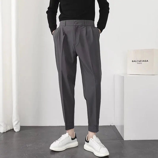 Pantalon Homme Plissé Élégant Moderne - BerlinGlamour