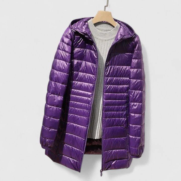 Manteau Hiver Femme Doublé et Chauffant à Fermeture Éclair - BerlinGlamour