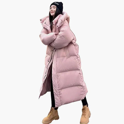 Manteau Hiver Oversized à Capuchon pour Femme - BerlinGlamour