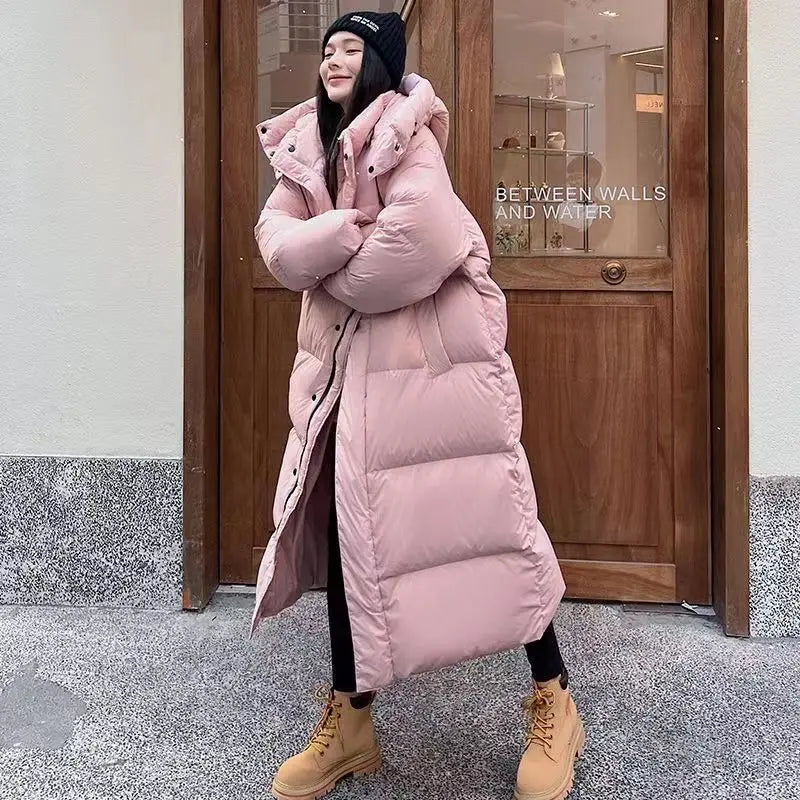 Parka Femme Hiver Longue et Décontractée avec Capuche - PanierRoyale