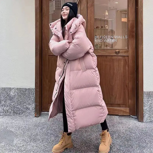 Parka Femme Hiver Longue et Décontractée avec Capuche - PanierRoyale