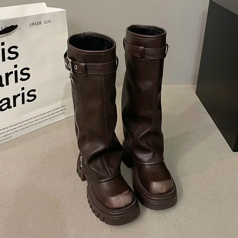 Bottes Platesau Haut de Cheville Féminines