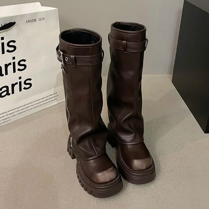 Bottes Platesau Haut de Cheville Féminines