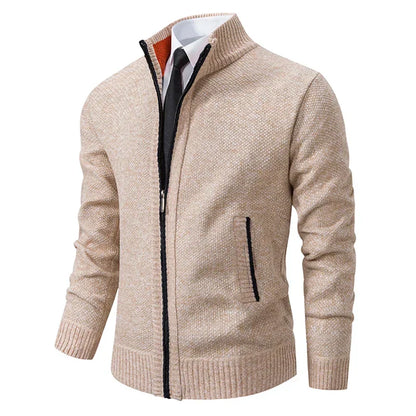 Cardigan en Maille Zippé pour Homme