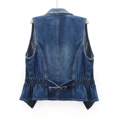 Veste en jeans femme classique décontractée