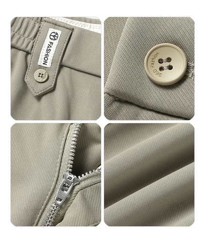 Pantalon Homme Beige Taille Haute Confort et Élégance