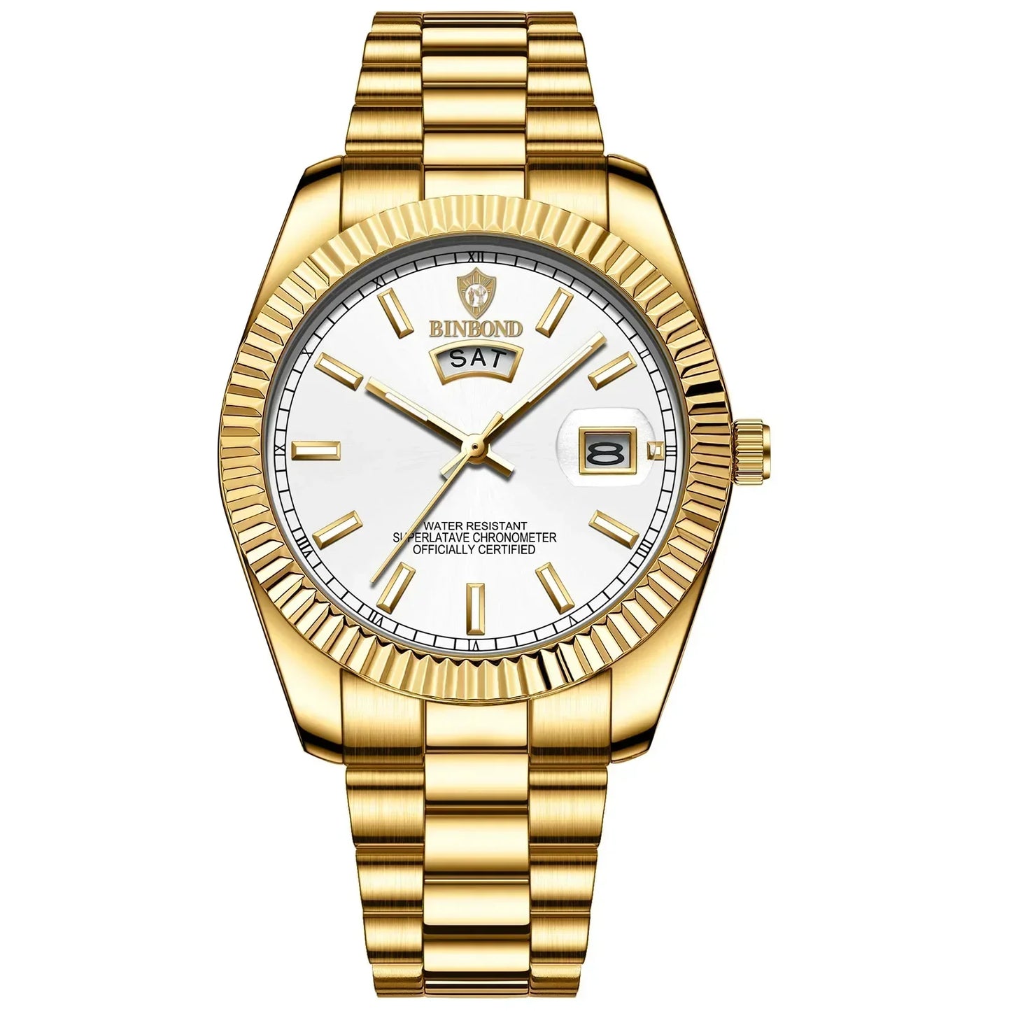 Montre Homme Acier Inoxydable avec Affichage Date