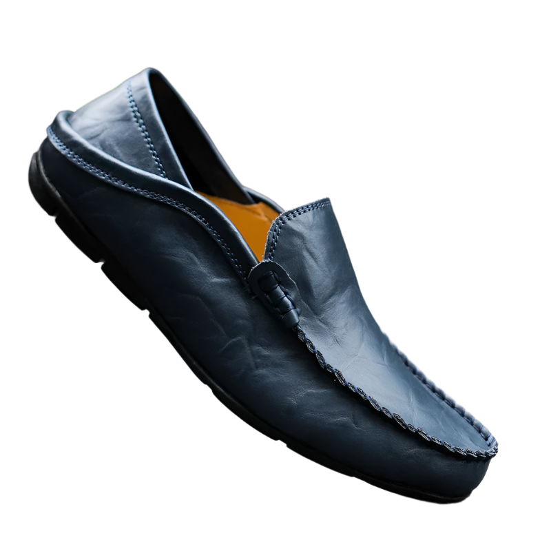 Chaussure Homme Cuir Marine Casual - PanierRoyale