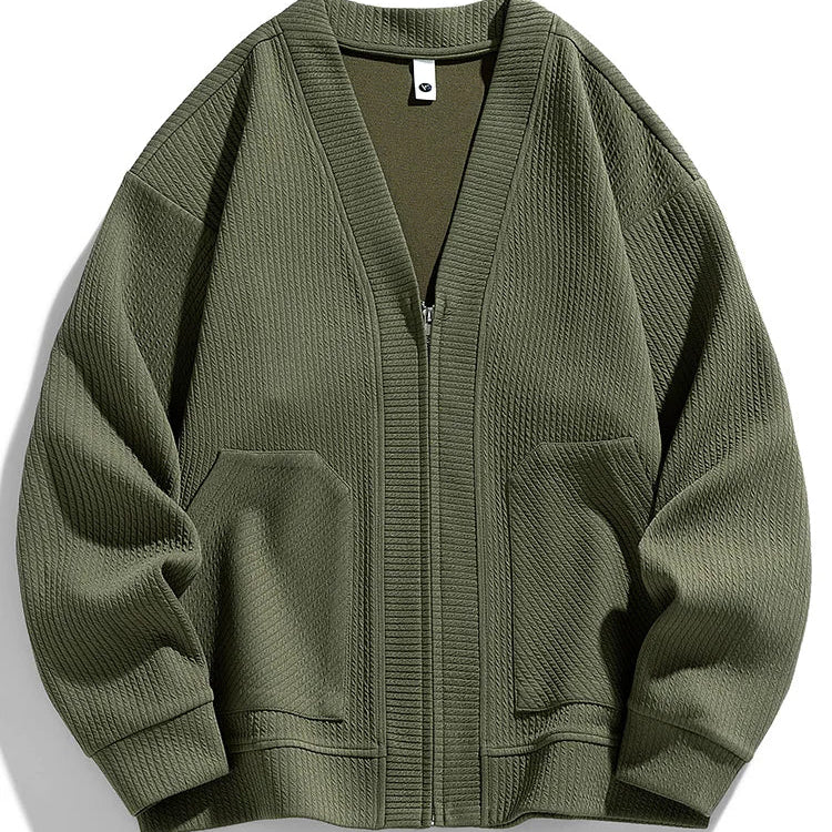 Cardigan Zippé Manches Longues Chic et Confortable