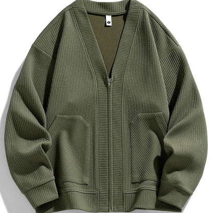 Cardigan Zippé Manches Longues Chic et Confortable