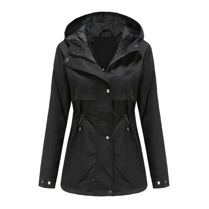 Manteau Imperméable Femme Léger avec Capuche