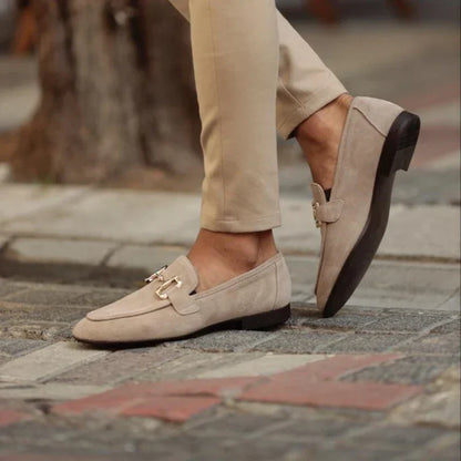 Mocassins Homme Cuir Suede Décontractés à Lacets