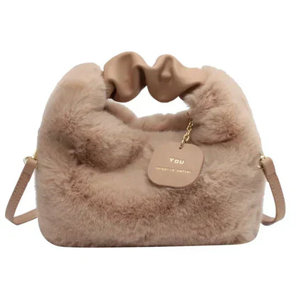Sac à main en cuir brun avec bretelle réglable