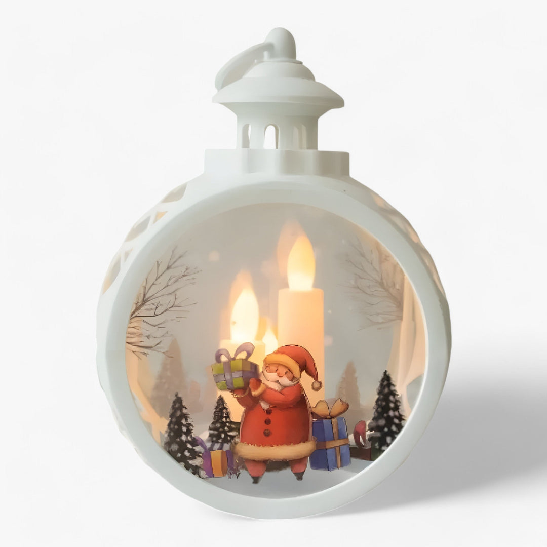 Lampe Lanterne LED Neige Décorative pour Maison