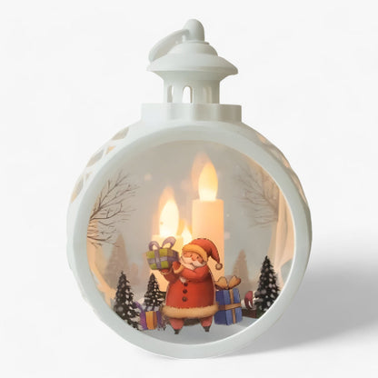 Lampe Lanterne LED Neige Décorative pour Maison
