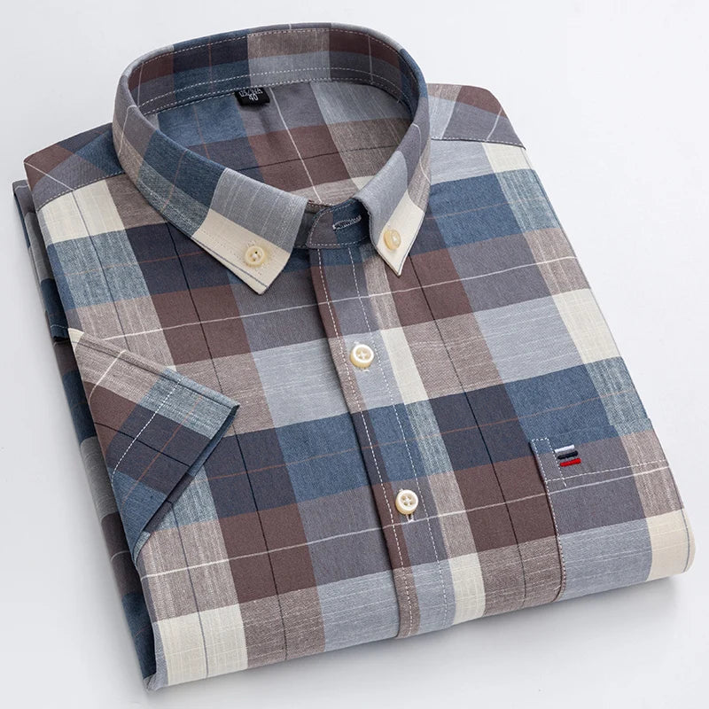 Chemise Homme Manches Courtes Casual Chic