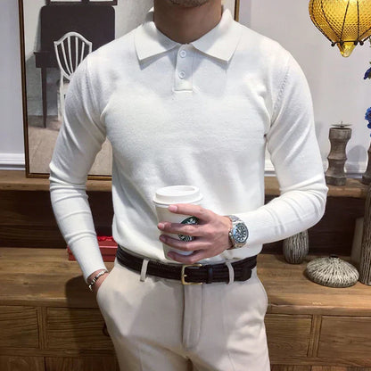 Pull Homme Hiver À Manches Longues Chaud et Doux