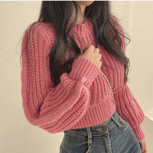 Pull Col Rond Hiver Élégant et Doux - PanierRoyale