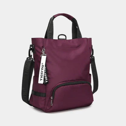 Sac Épaule Femme Nylon Noir Bleu Marine