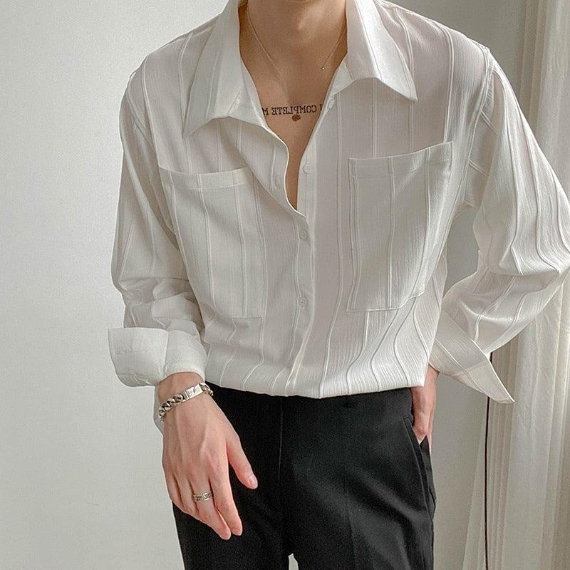 Chemise Homme Côte Lisbonne Style Décontracté
