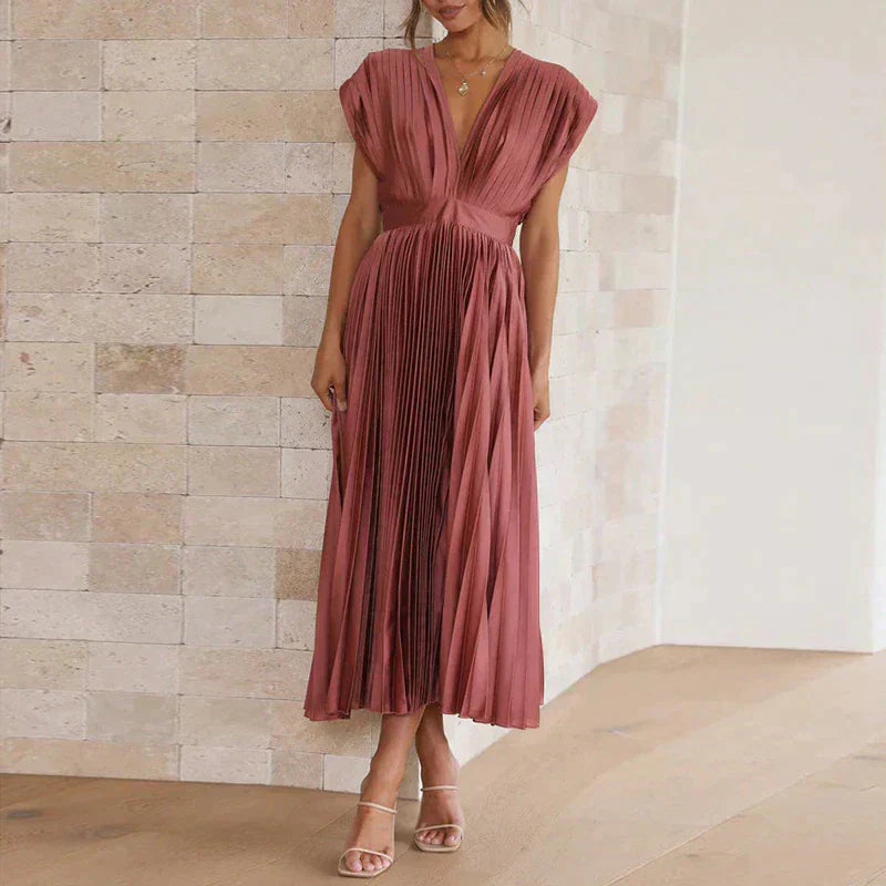 Robe Plissée Femme Élégante et Colorée - PanierRoyale