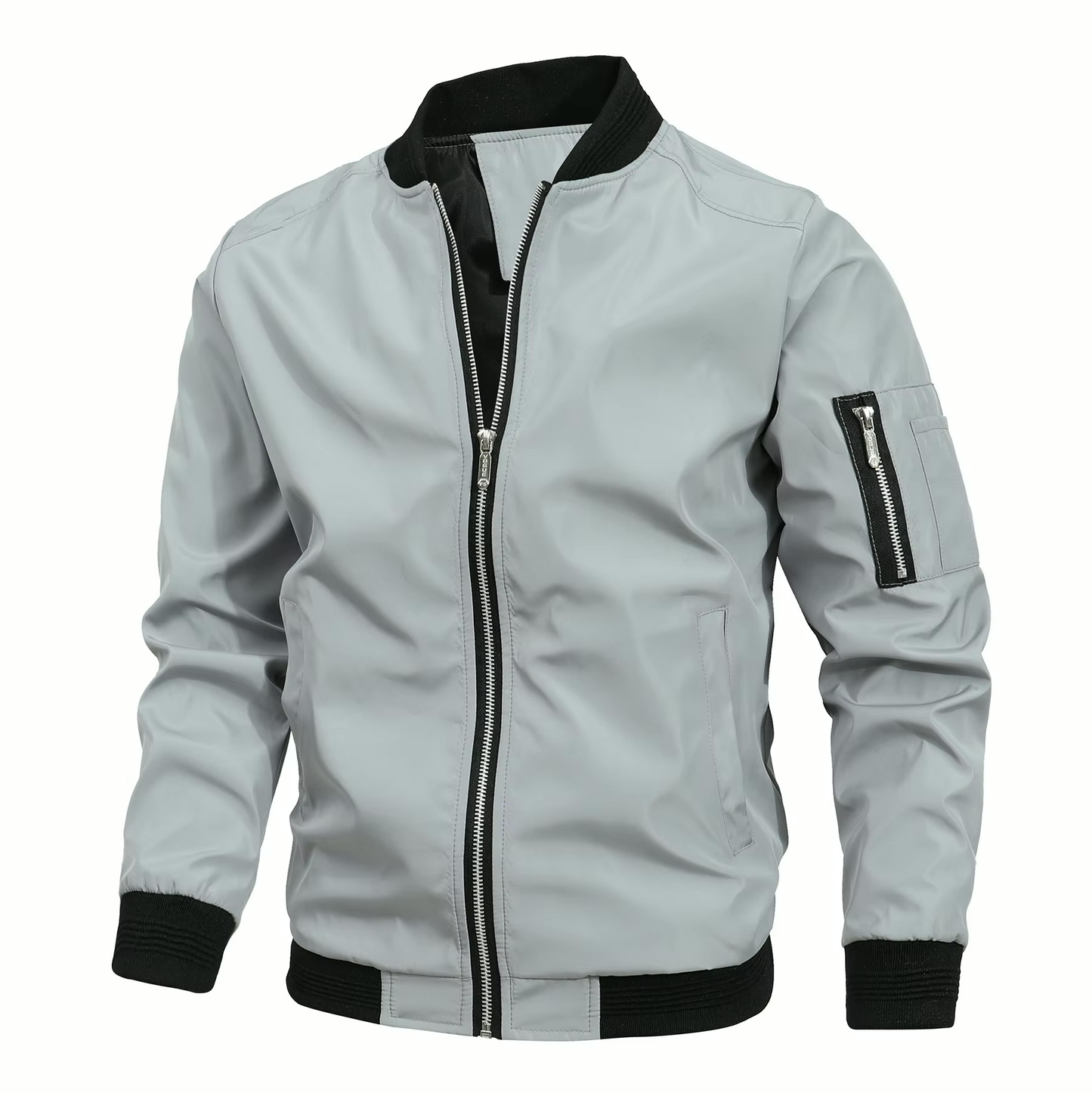 Veste Imperméable Homme Sport pour Pluie avec Fermeture Éclair